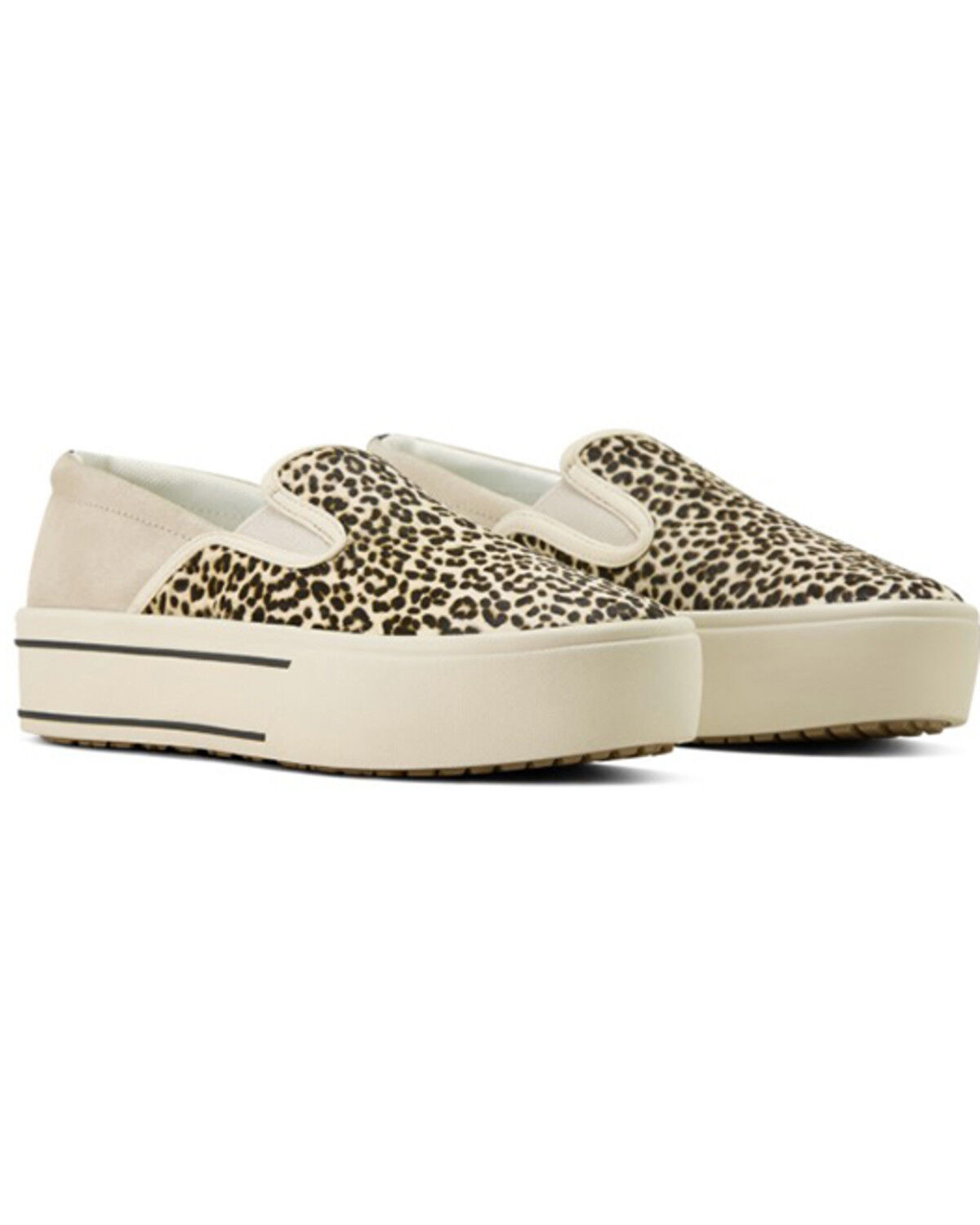 Image #4 - Ariat Women's Skylar Leopard Print Hair-On Slip-On Casual Shoes, Cheetah, hi-res