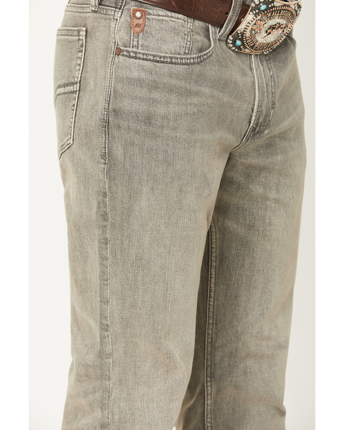 Image #2 - Moonshine Spirit&reg; Men's Dustbowl Wash Hutch Slim Bootcut Stretch Denim Jeans, Grey, hi-res