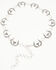 Image #2 - Shyanne Women's Horseshoe Longhorn Chain Concho Belt, Silver, hi-res