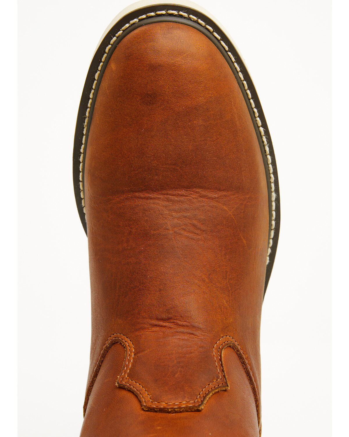 Image #6 - Hawx Men's 10.75" Pull-On Barnyard Leather Work Boots - Soft Toe, Tan, hi-res