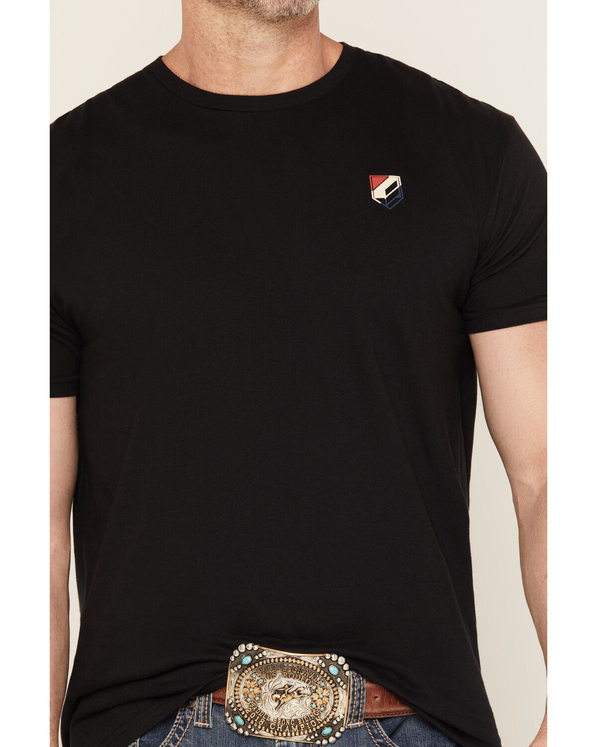 Image #4 - RANK 45&reg; Men's Live And Die Rodeo Short Sleeve Graphic T-Shirt, Black, hi-res