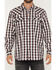 Image #3 - Moonshine Spirit&reg; Men's Tequila Sunrise Plaid Print Long Sleeve Snap Western Shirt, White, hi-res