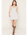 Image #1 - Ash & Violet Women's Polka Dot Sleeveless Mini Dress, White, hi-res