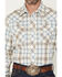 Image #3 - Wrangler Retro Men's Plaid Print Long Sleeve Snap Western Shirt - Tall, Blue, hi-res