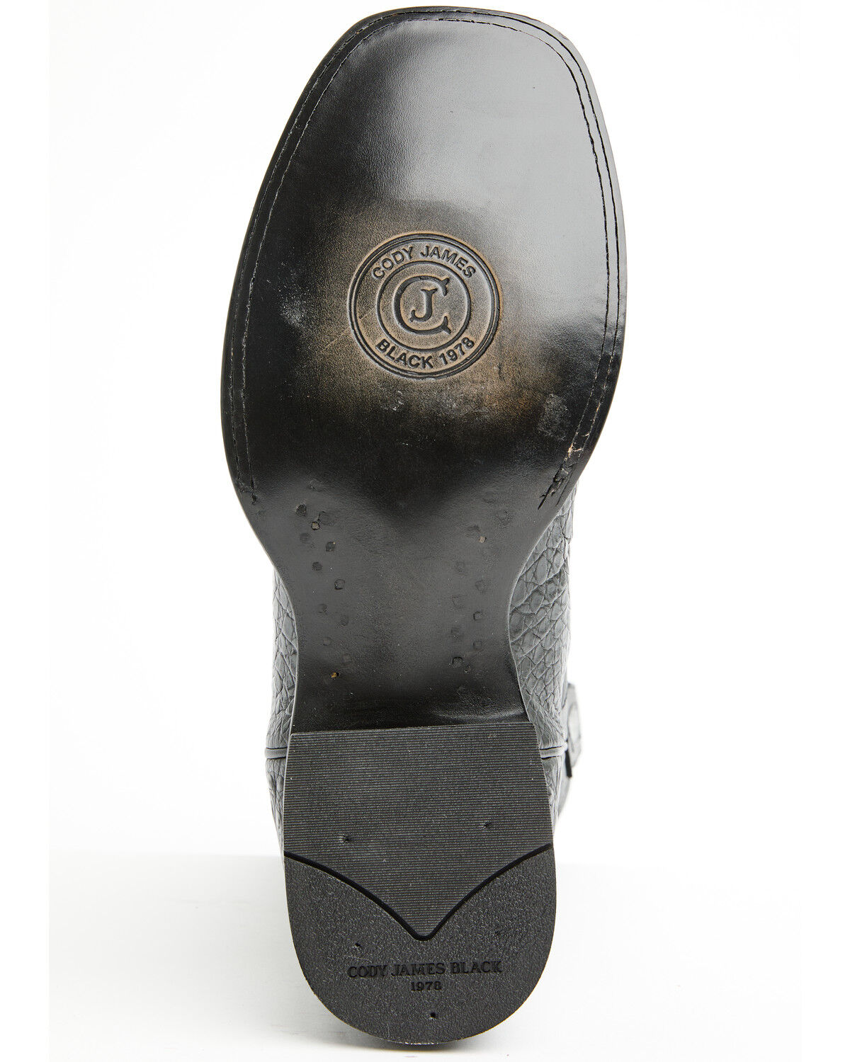 Image #7 - Cody James Black 1978&reg; Men's The Hayward Exotic Caiman Belly Western Boots - Broad Square Toe, Black, hi-res