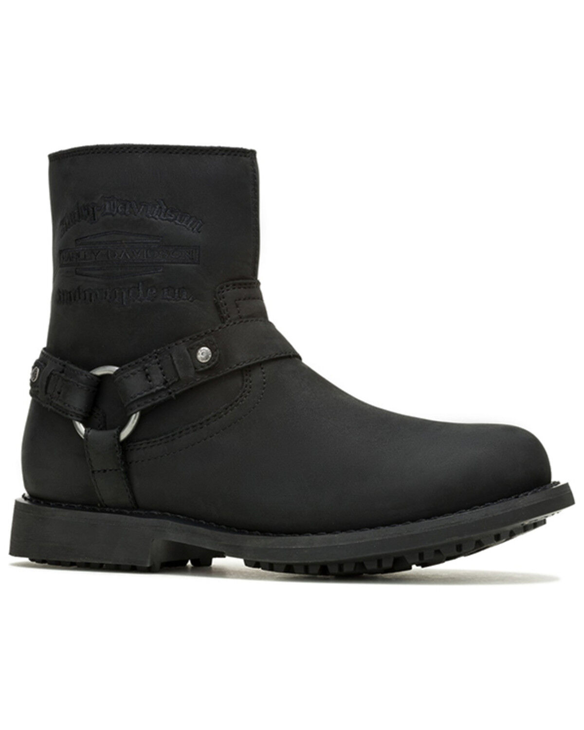 Image #1 - Harley Davidson Men's Scout Moto Boots - Round Toe, Black, hi-res