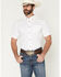 Image #1 - Cody James Men's Basic Solid Short Sleeve Button-Down Stretch Western Shirt - Big, White, hi-res