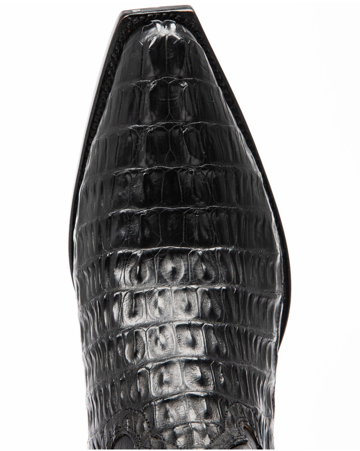 Image #6 - Moonshine Spirit&reg; Men's Rock City Fuscus Caiman Western Boots - Snip Toe, Black, hi-res