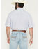 Image #4 - George Strait by Wrangler Men's Geo Print Short Sleeve Button-Down Stretch Western Shirt, Blue, hi-res