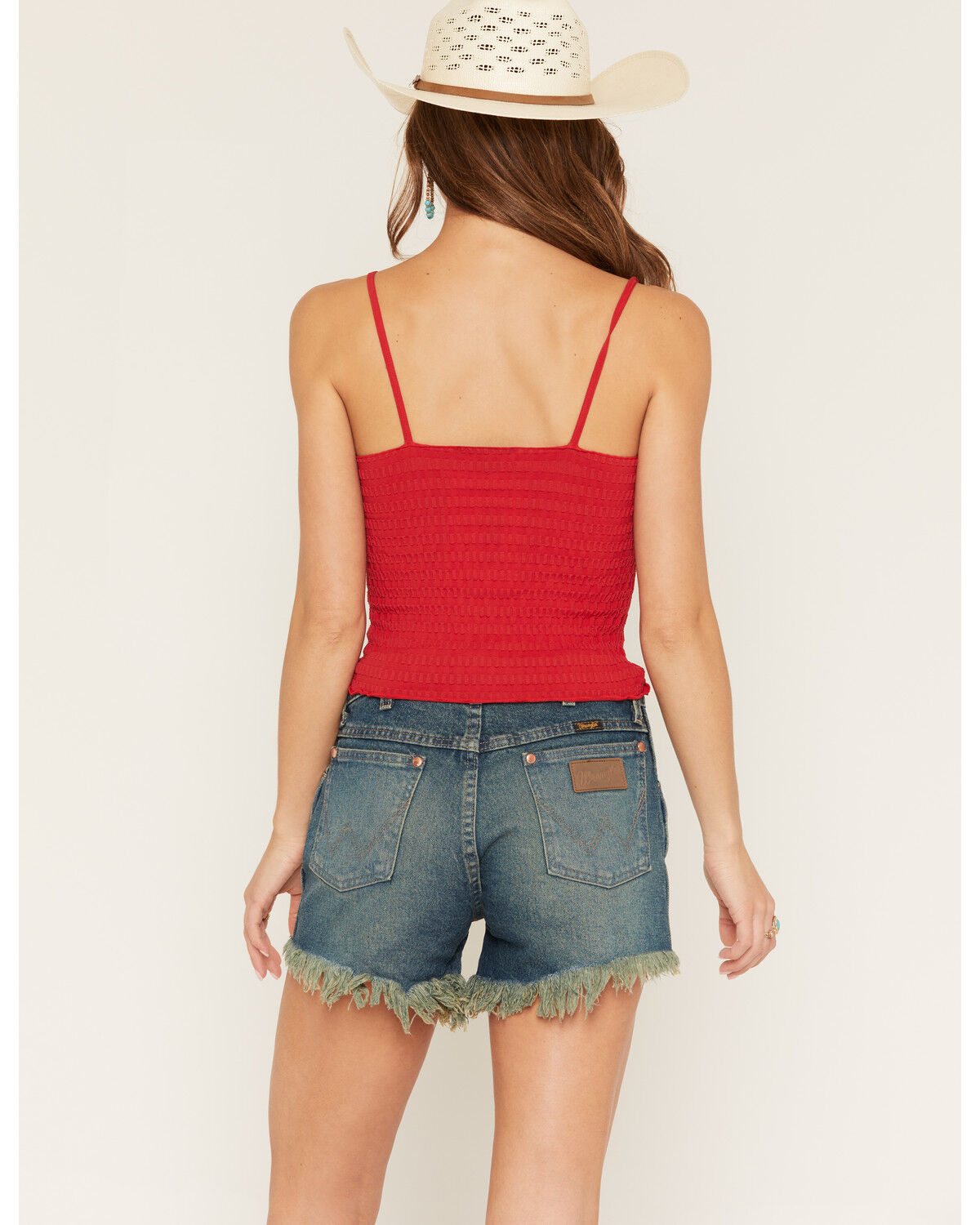Image #4 - Rock & Roll Denim Women's Knit Tank Top, Red, hi-res