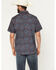 Image #4 - Moonshine Spirit&reg; Men's Hay Day Medallion Print Short Sleeve Western Shirt, Blue, hi-res