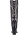 Image #7 - Dingo Women's Diamonds Forever Tall Western Boots - Round Toe, Black, hi-res