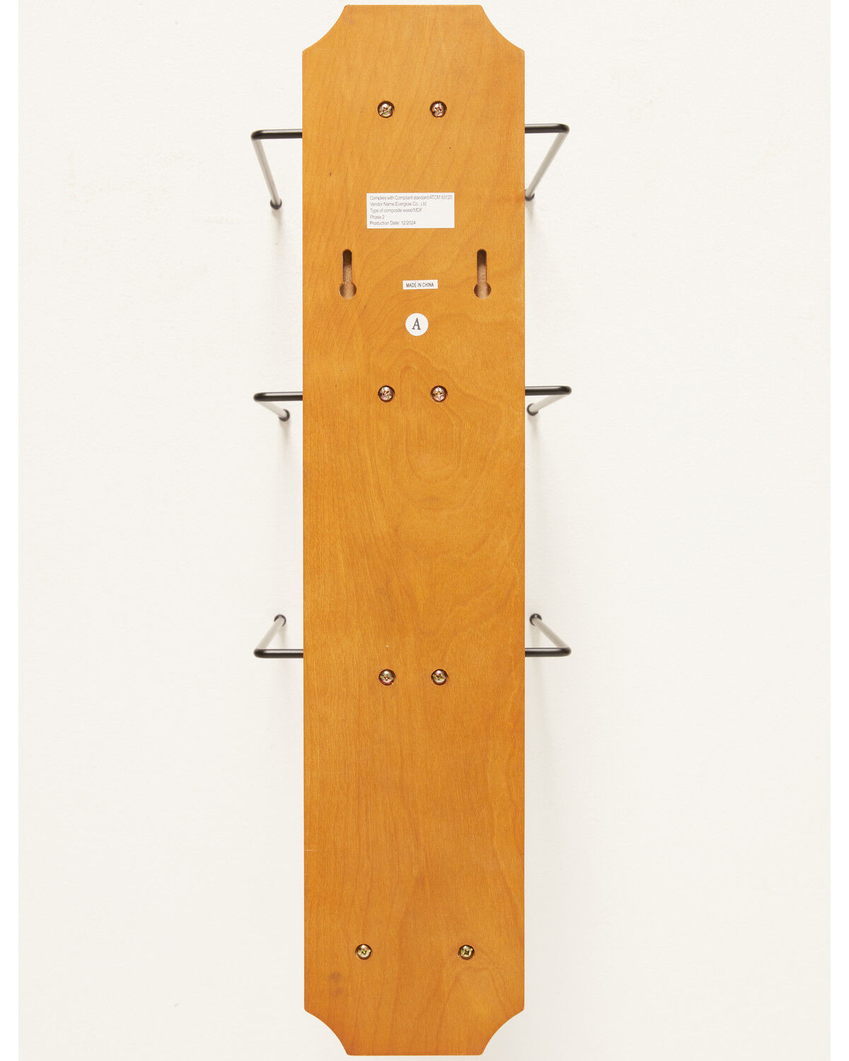 Image #3 - BB Ranch&reg; Rolled Oak 3 Tiered Cowboy Hat Rack, Light Brown, hi-res