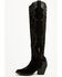Image #3 - Idyllwind Women's Cordero Suede Tall Western Boots - Round Toe, Black, hi-res