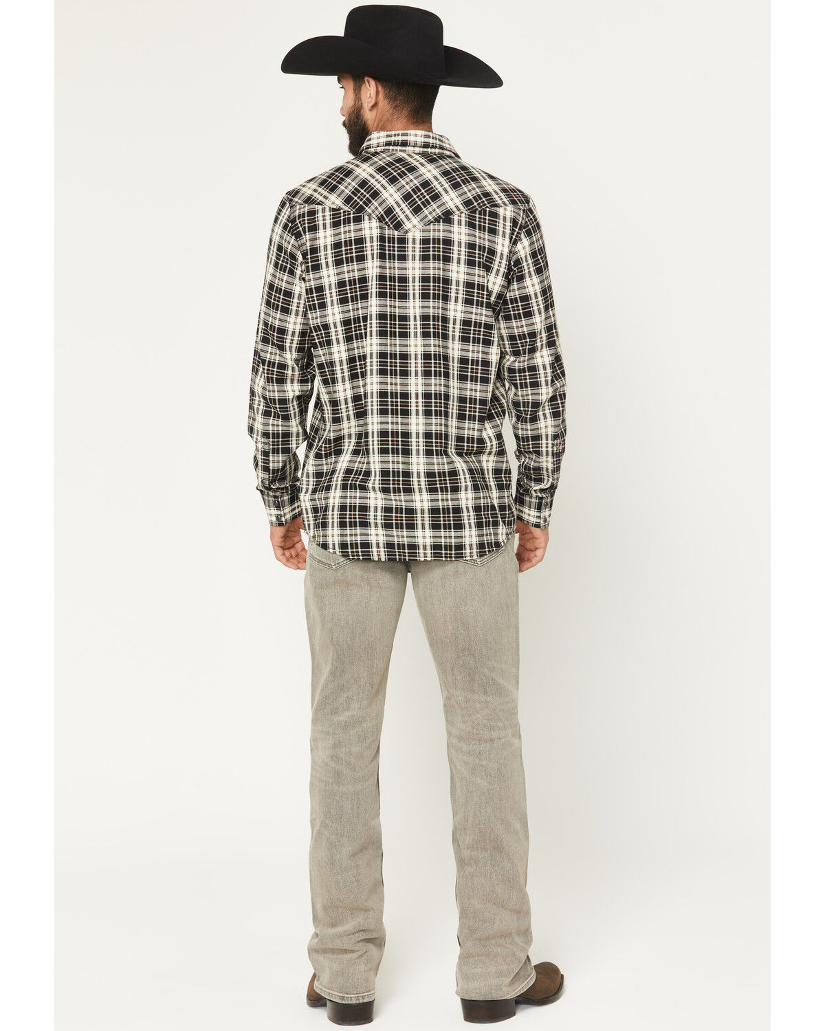 Image #3 - Moonshine Spirit&reg; Men's Dustbowl Wash Hutch Slim Bootcut Stretch Denim Jeans, Grey, hi-res