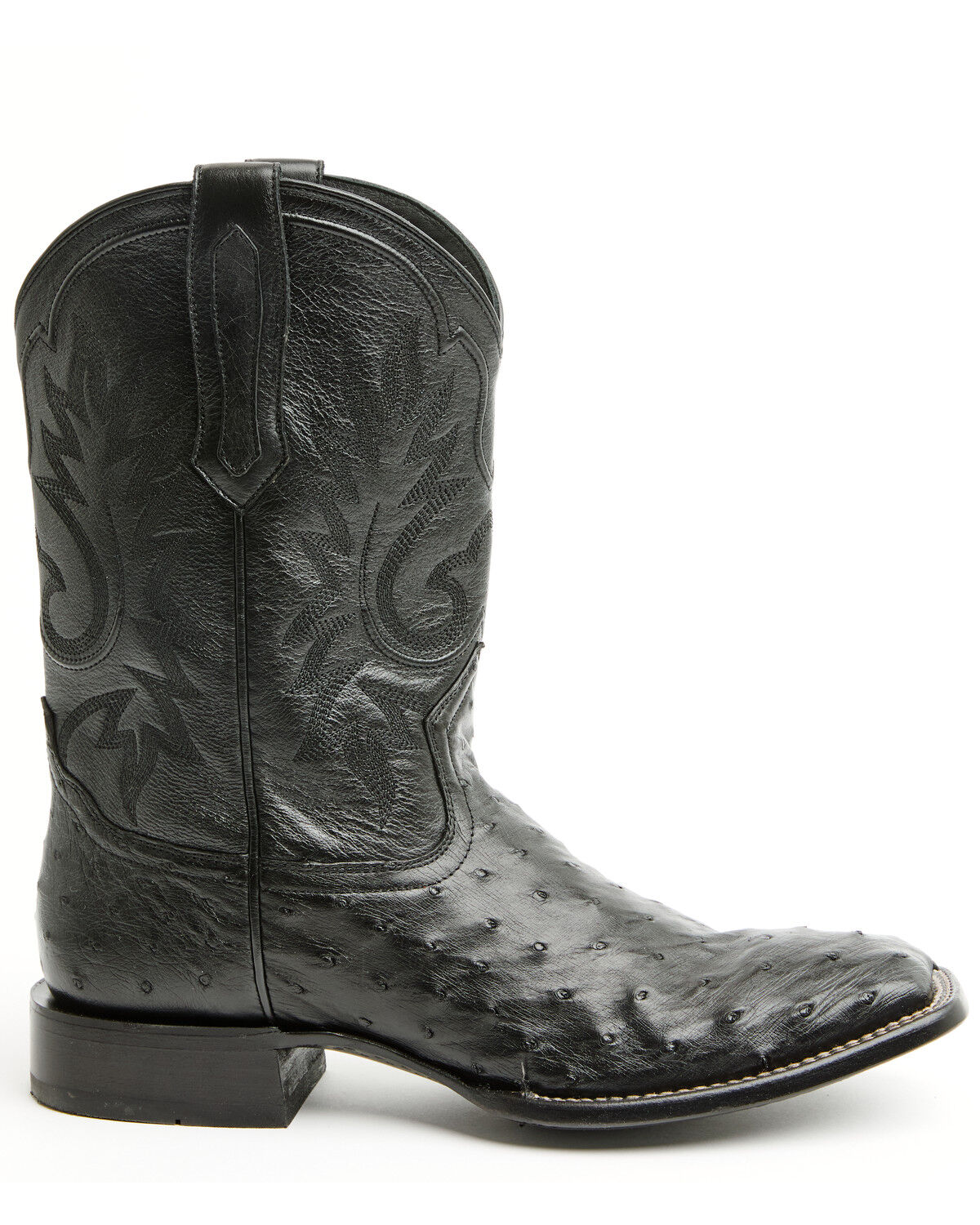 Image #2 - Cody James Black 1978&reg; Men's The Hayward Exotic Full Quill Ostrich Western Boots - Broad Square Toe, Black, hi-res