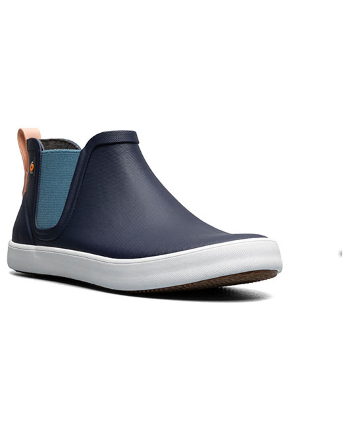 Bogs Women's Kicker Rain Chelsea Rubber Boots - Round Toe, Navy, hi-res