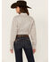 Image #4 - Cinch Women's TENCEL&trade; Striped Long Sleeve Button Down Western Shirt, Purple, hi-res