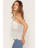 Image #2 - Wild Moss Women's Polka Dot Mesh Tank, Ivory, hi-res