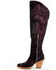 Image #3 - Corral Women's Metallic Tall Western Boots - Snip Toe, Black/purple, hi-res