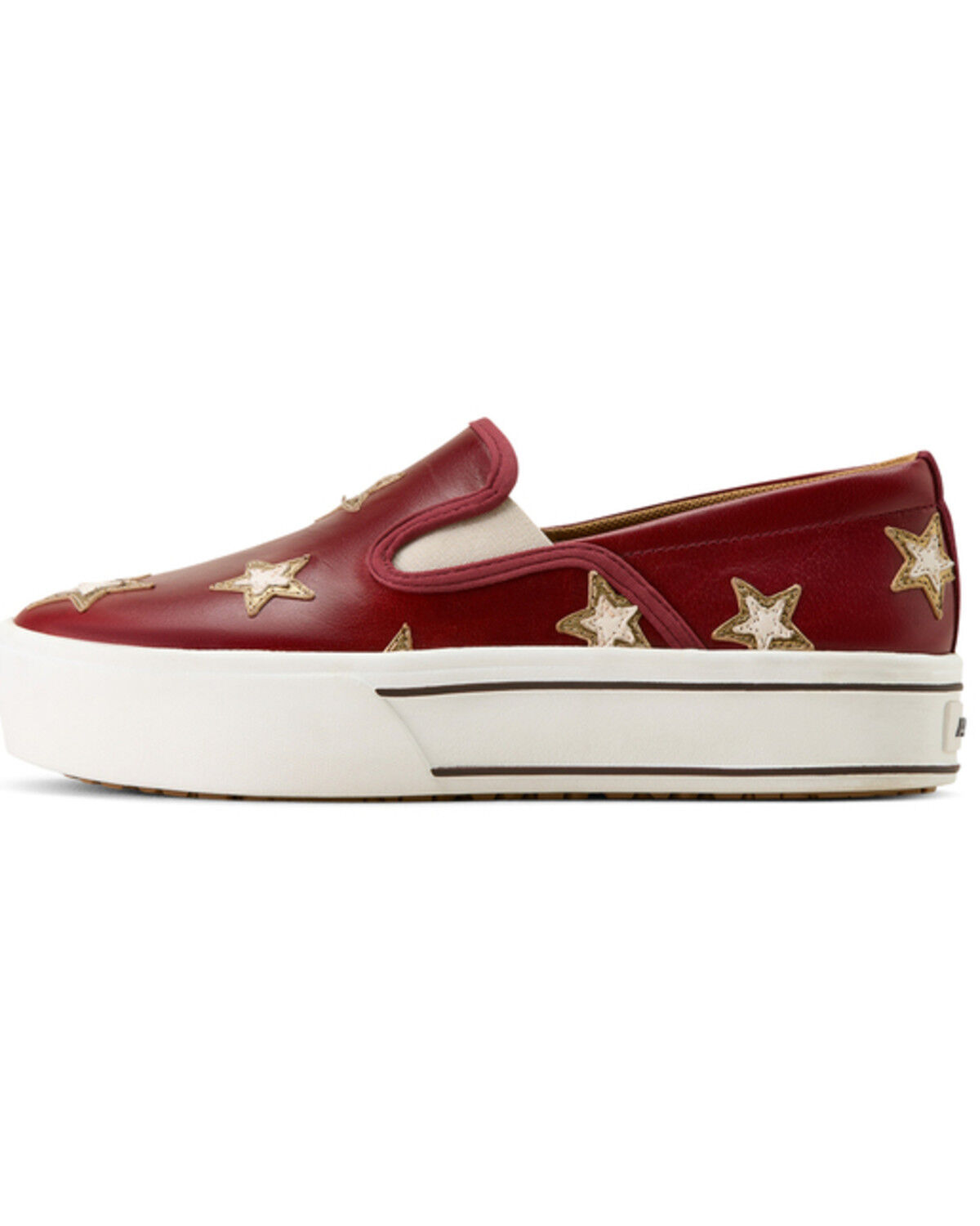Image #2 - Ariat Women's Skylar Star Slip-On Casual Shoes, Cherry, hi-res