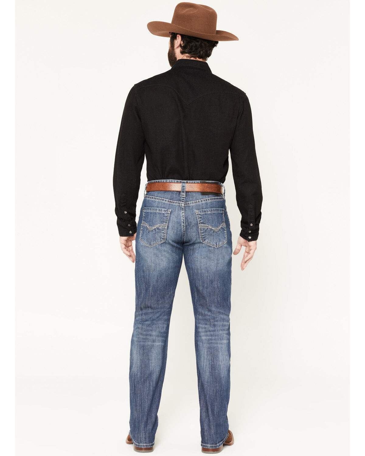 Image #3 - Rock & Roll Denim Men's Small "V" Reflex Revolver Slim Straight Jeans, Indigo, hi-res