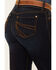 Image #4 - Shyanne Women's Tess Mid Rise Trouser Performance Stretch Denim Jeans, Dark Wash, hi-res