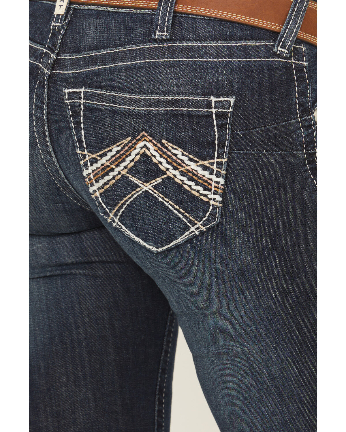 Image #4 - Ariat Women's Rosy Whipstitch Boot Cut Jeans, Blue, hi-res