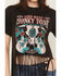Image #3 - Rock & Roll Denim Women's Honky Tonk Graphic Short Sleeve Graphic Tee, Black, hi-res