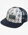 Image #1 - Hooey Men's Boot Barn Exclusive Doc Trucker Cap, Black/white, hi-res