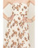 Image #3 - Originality Women's Floral Embroidered Mesh Midi Dress, Ivory, hi-res