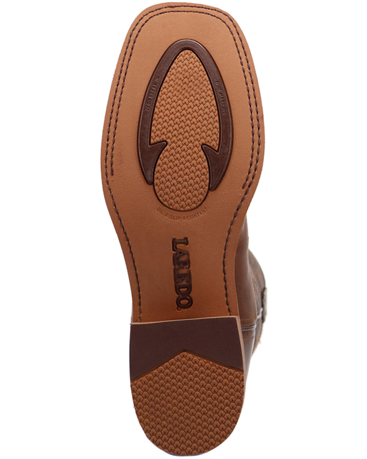 Image #7 - Laredo Men's Chisholm Performance Western Boots - Broad Square Toe, Brown, hi-res