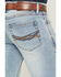 Image #4 - RANK 45&reg; Men's Rider-Flex Somerset Wash Ambush Slim Straight Performance Stretch Denim Jeans, Light Wash, hi-res