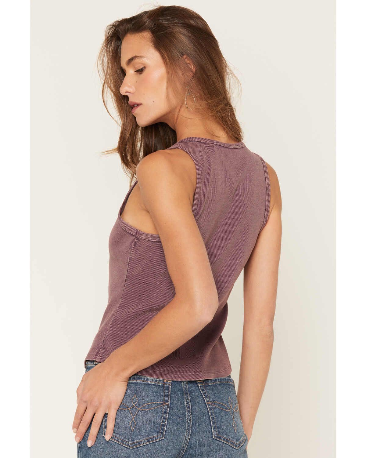 Image #4 - Shyanne Women's Bella Boot Graphic Tank Top, Slate, hi-res