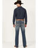 Image #3 - RANK 45&reg; Men's Sidewinder Wash Ambush Slim Straight Performance 4-Way Stretch Denim Jeans, Blue, hi-res