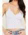 Image #3 - By Together Women's Solid Eyelet Sleeveless Tank Top, Blue, hi-res