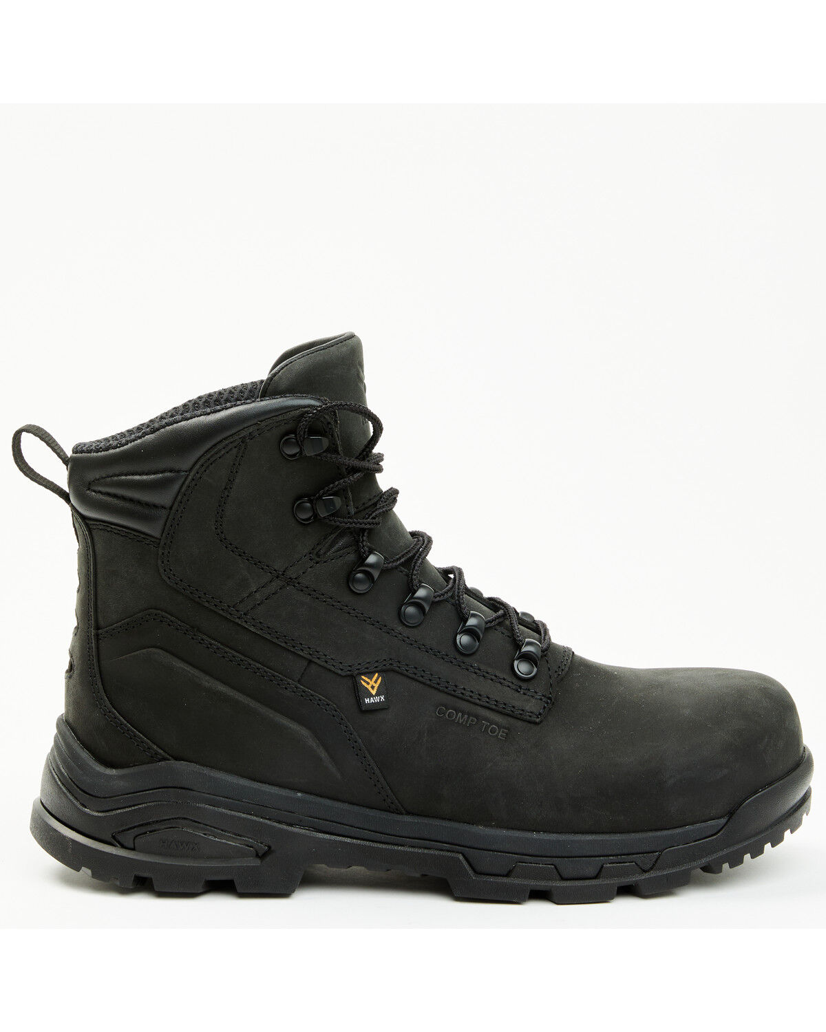 Image #2 - Hawx Men's 6" Enforcer Pro Work Boots - Composite Toe, Black, hi-res