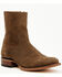 Image #1 - Moonshine Spirit&reg; Men's 8" Pancho Roughout Zipper Western Boots - Round Toe, Brown, hi-res