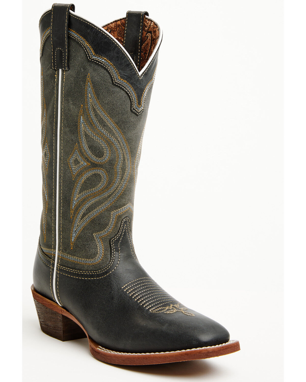 Image #1 - Laredo Women's Irone Belle Performance Western Boots - Square Toe, Navy, hi-res