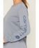 Image #3 - Carhartt Women's Loose Fit Heavyweight Long Sleeve Graphic Tee, Navy, hi-res