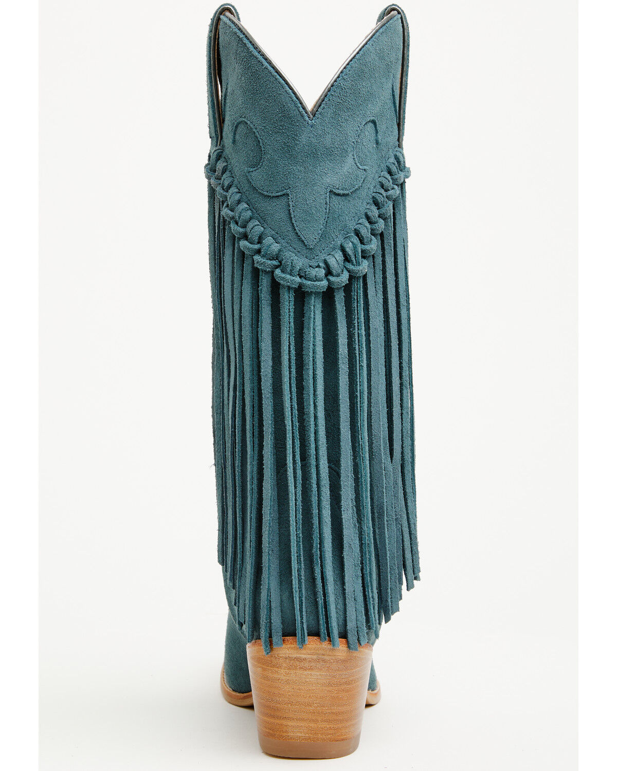 Image #5 - Idyllwind Women's Sterling Suede Fringe Western Boots - Snip Toe, Blue, hi-res