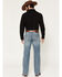Image #3 - Rock & Roll Denim Men's Double Barrel Medium Wash Relaxed Straight Stretch Denim Jeans, Medium Wash, hi-res
