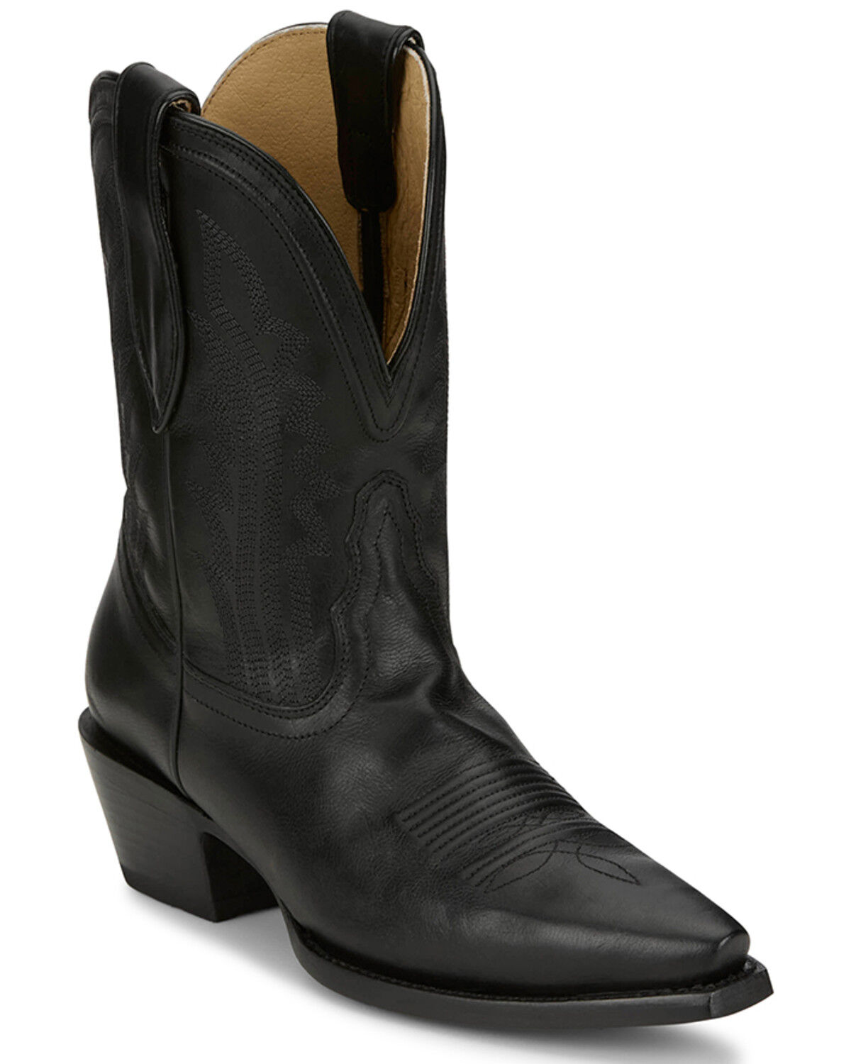 Tony Lama Women's Areli Western Booties - Snip Toe, Black, hi-res