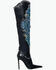 Image #2 - Azalea Wang Women's Axelbeat Thigh-High Embellished Western Boots - Round Toe, Black, hi-res