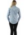 Image #2 - Scully Women's Floral Tonal Embroidered Long Sleeve Snap Western Shirt, Light Blue, hi-res