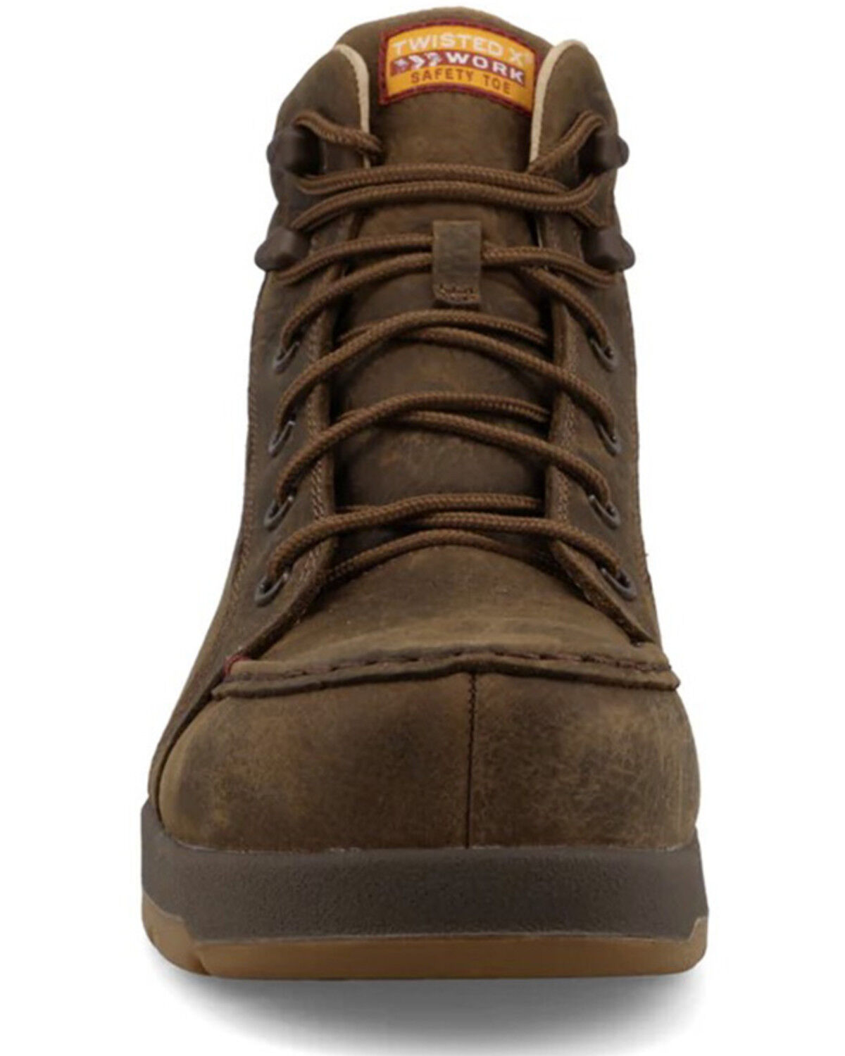 Image #4 - Twisted X Men's 6" Moc Work Boots - Nano Composite Toe, Brown, hi-res