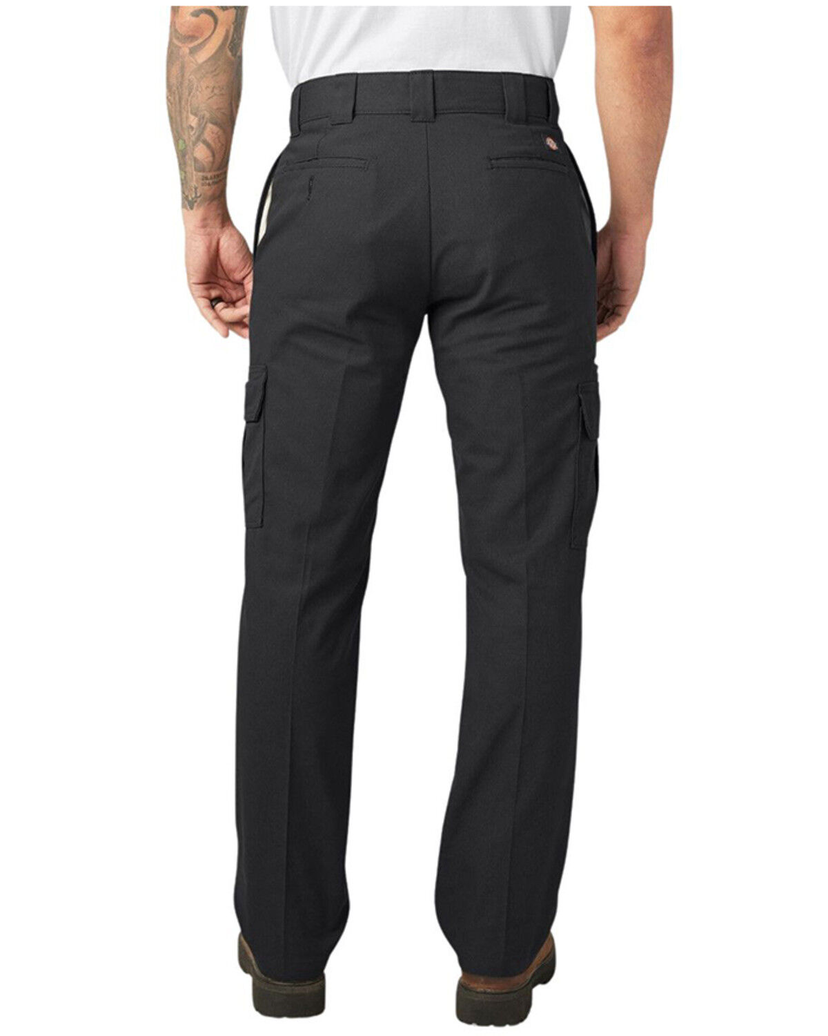 Image #2 - Dickies Men's Mechanical Straight Regular Fit Stretch Cargo Pants, Black, hi-res
