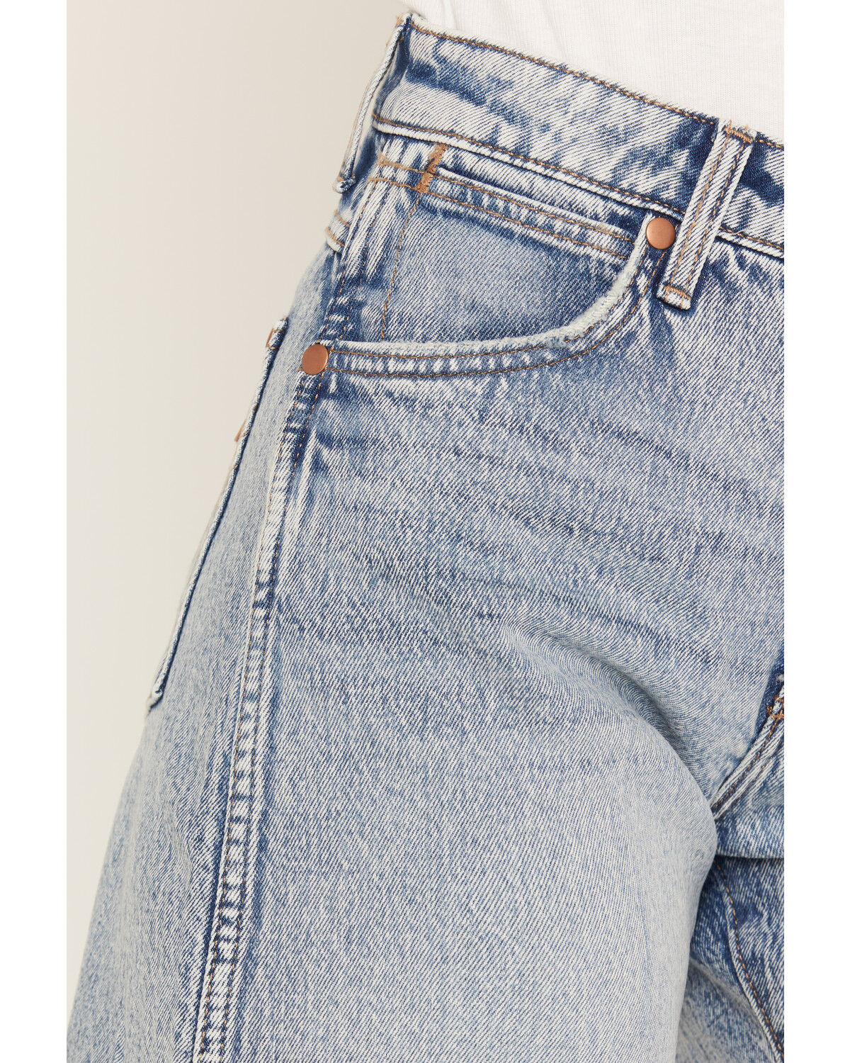 Image #2 - Wrangler Women's High Rise Light Wash Blissful Stretch Denim Jeans, Light Wash, hi-res