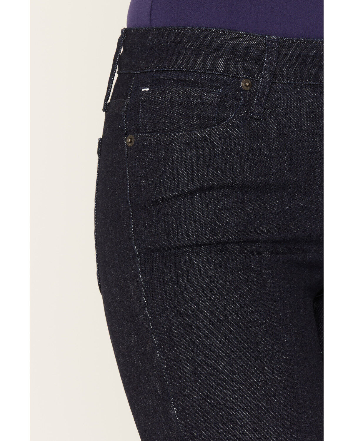 Image #2 - Haala Women's Vintage Dark Wash Venice Bootcut Stretch Denim Jeans, Dark Wash, hi-res