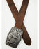 Image #1 - Cody James Men's Lawson Eagle Buckle Belt, Brown, hi-res